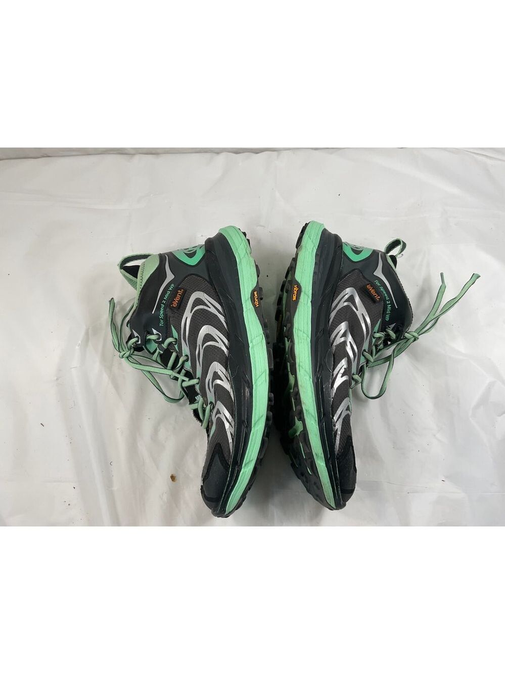 HOKA TOR SPEED 2 WP Size 9.5 athletic SHOES DARK SHADOW MINT GREEN - Picture 14 of 16